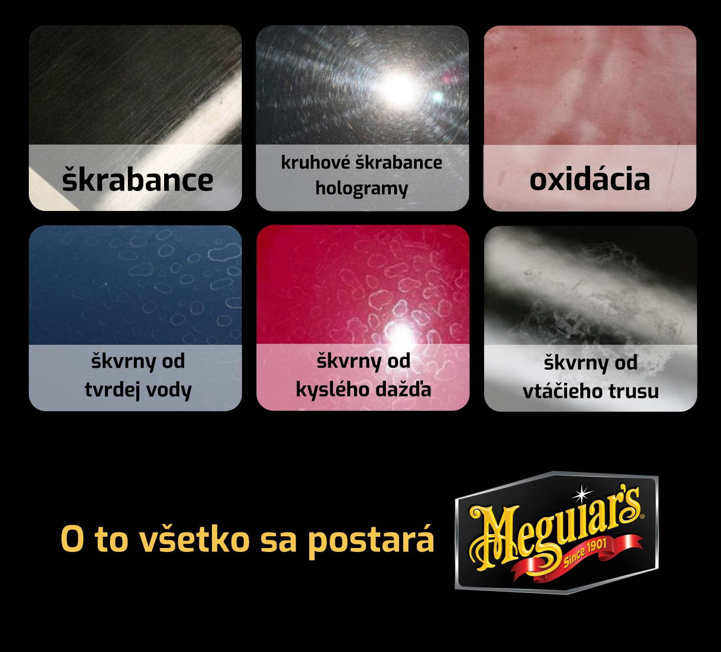 Meguiars ultimate compound leštěnka druhy skvrn SK